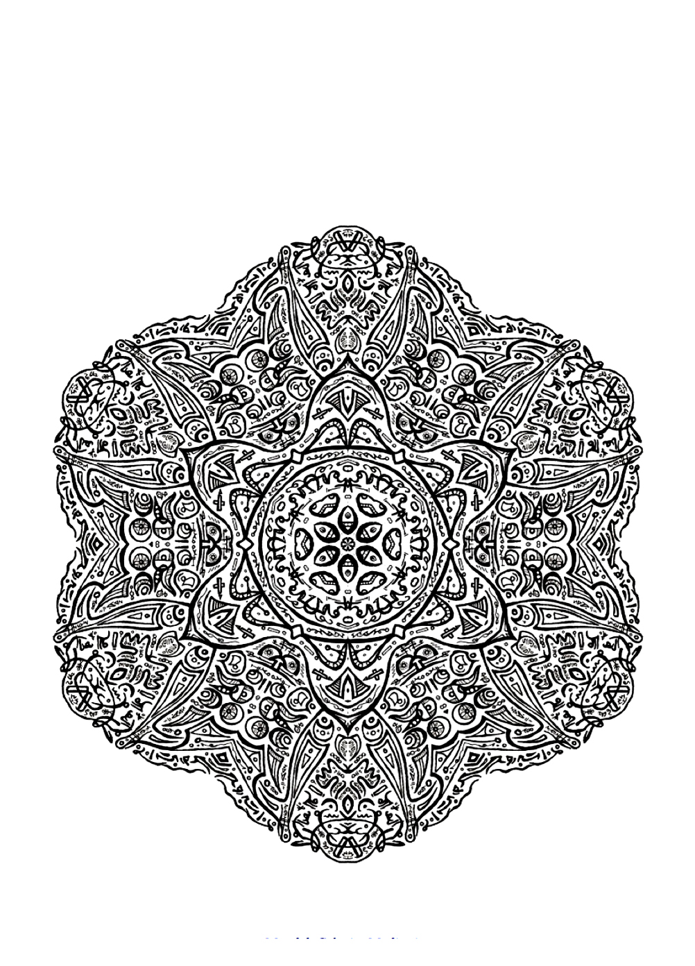 Mandala a colorier zen relax gratuit - 21